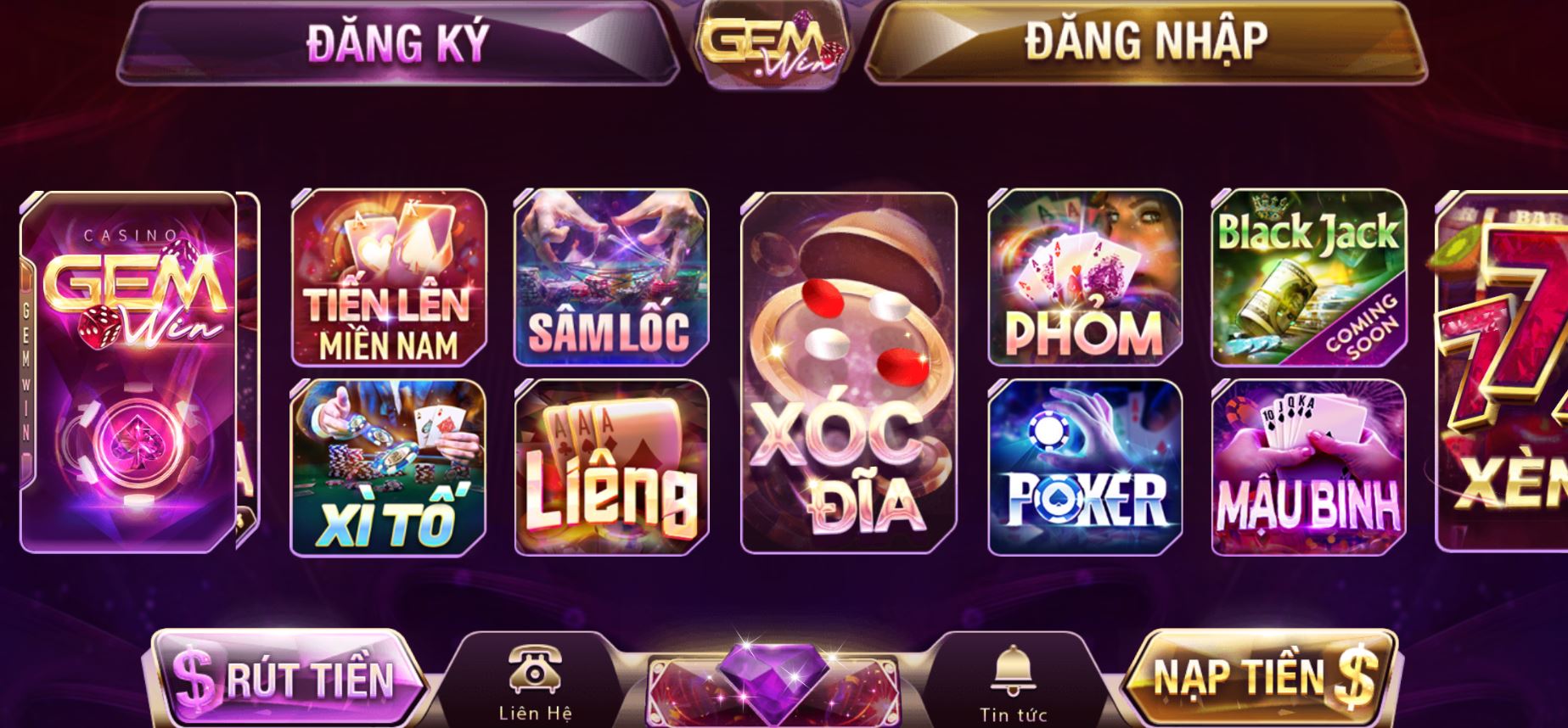 Casino online đặc sắc tại Gemwin