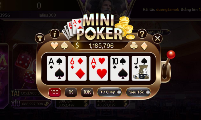 Khám phá những thủ thuật phá đảo game Mini Poker GemWin